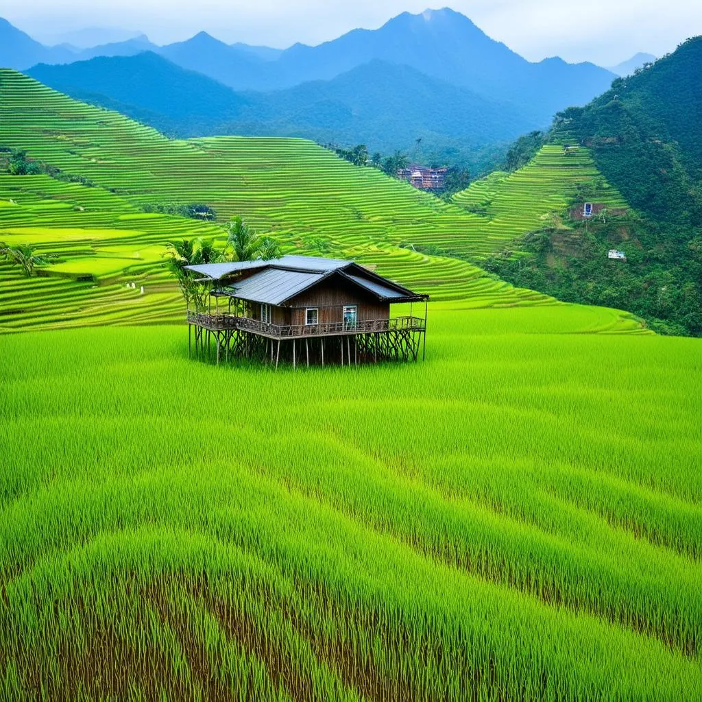 A traditional Hmong homestay